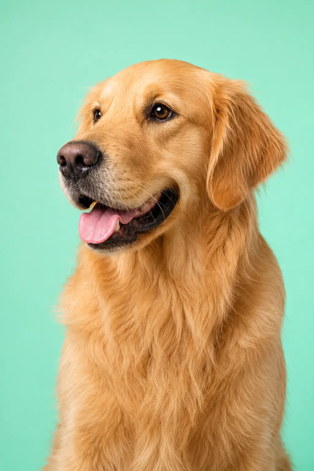 Cachorro golden retriever feliz